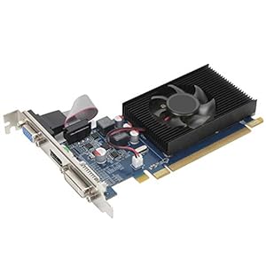 Akozon HD6450 Grafikkarte, 2G 64bit DDR3 Graphics PCI Express 3.0 Computer Graphics Desktop Desktop Zubehör Geräuscharm mit Steckplatz für