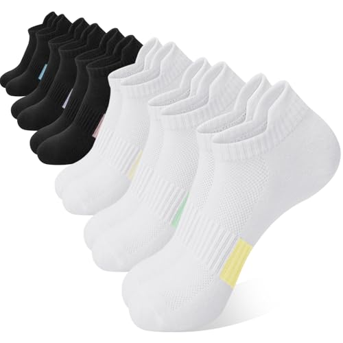 Image of 6 Pairs Ankle Socks for Women - Lightweight Low Cut No Show Casual Cotton Socks Breathable