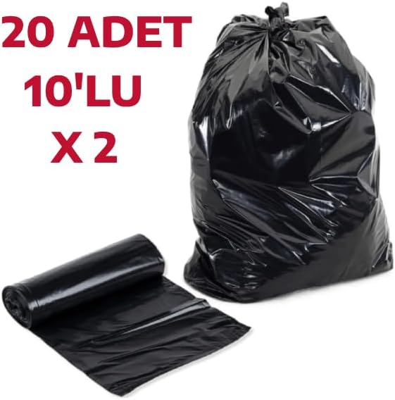 Jumbo Çöp Poşeti 75x90 Endüstriyel 10'lu x 2 Paket Battal Çöp Torbası