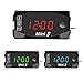 Oshide 6V-30V Motocicleta Reloj electrónico Termómetro Voltímetro Tres en uno IP67 Impermeable...