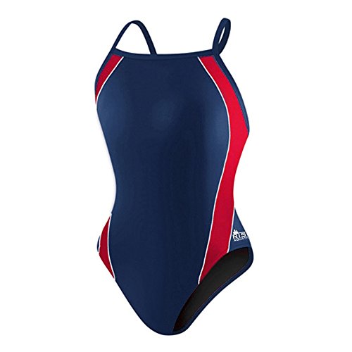 Rise Solid H-Back Poly Splice (32, Navy/red)