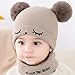 GANYKQ Fashion Children Solid Color Knitted Winter Hats Children Winter Outdoor Warm Newborn Baby Clothes Accessories