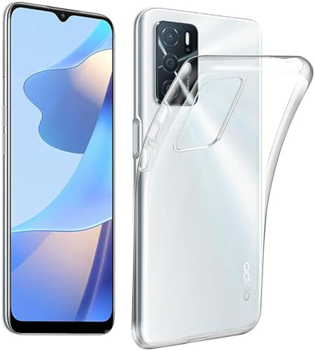 Movilear Funda Carcasa Gel Transparente para OPPO A16 4G / A16S 4G / A54S 4G / A55 5G, Ultra Fina 0,33mm, Silicona TPU de Alta Resistencia y Flexibilidad FGTR