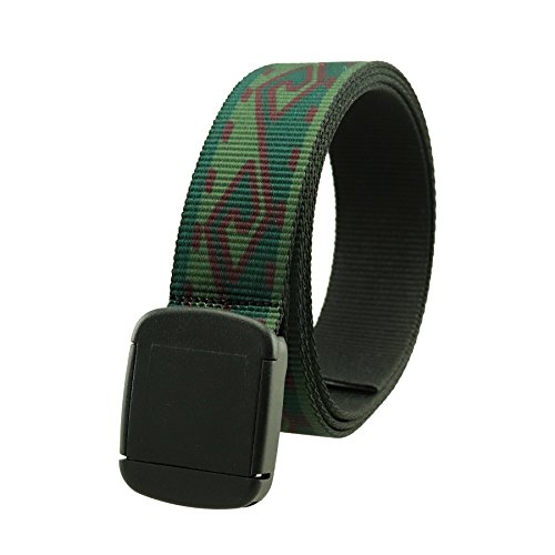 Southwestern Pattern Hiker Belt Made in USA by Thomas Bates (Olive Aztec)