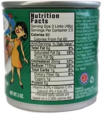 Carmela Chicken Sausage and Bouillon, Natural Smoke Flavor, 5 oz (Pack of 8)