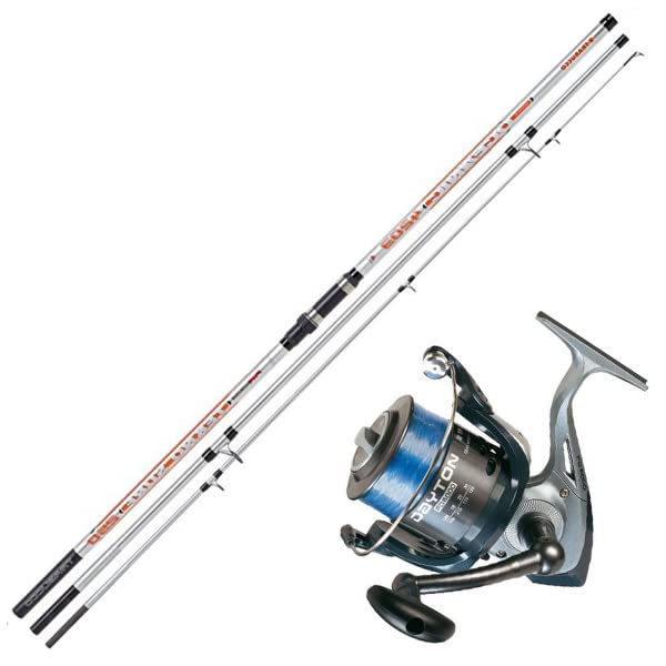 Kit Surfcasting Trabucco - Canna Oceanic 3 pezzi 4,20 m 250g + Mulinello Trabucco