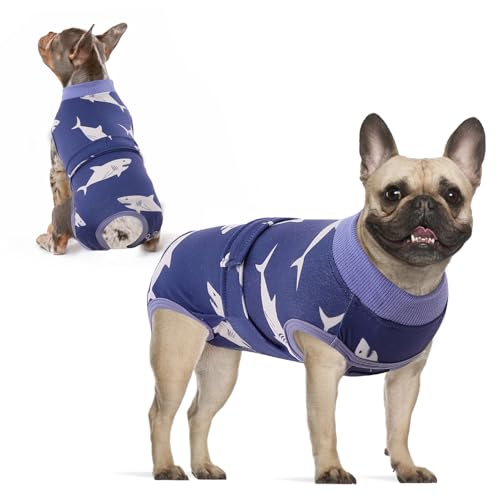 Image of KOESON Soft Dog Recovery Suit for Female Spay & Male Dogs After Surgery, M | Dog Recovery Shirt for Medium Dogs to Stop Licking Wounds, Breathable & Lightweight Alternative to Cone of Shame