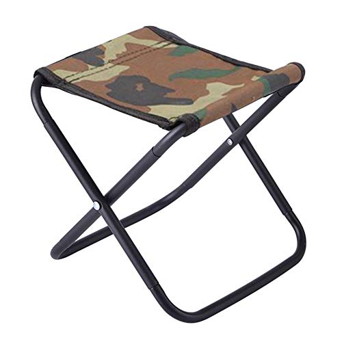 SlimpleStudio Campingstuhl Klappstuhl Angelstuhl Folding Camping Sitze Wandern Hocker Tragbares Leichtklapphocker im Freien kampierende Barbecue Reise Stuhl-Tarnung (Color : Camouflage)