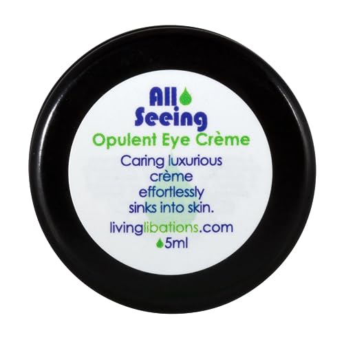 LIVING LIBATIONS - Organic All Seeing Opulent Eye Crème | Natural, Wildcrafted, Vegan Clean Beauty (0.17 oz | 5 mL)