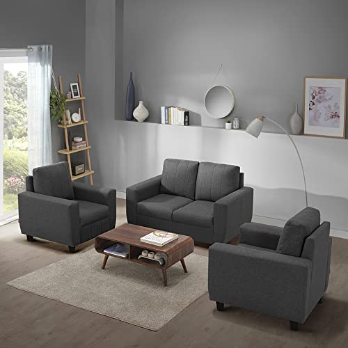 Image of Sleepyhead Bae - 2+1+1 Seater Sofa Set (Fabric, Stone Grey)