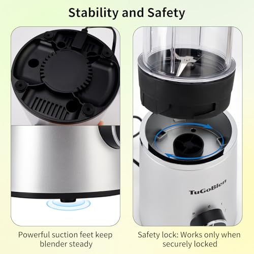 TuGoBlend Mini Blender with 2 Portable Cups (20oz + 13.5oz)