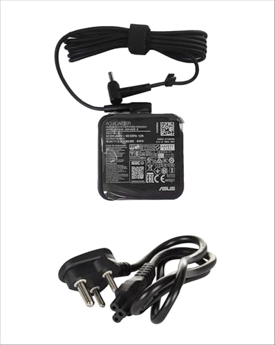 Image of Asus 45W Laptop Adapter /Charger for Select Models of Asus (20 V, 2.5 A, 4 Mm X 1.2Mm Diameter), Black (Power Cable Included)