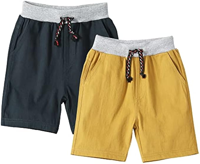 Bumeex Baby Toddler Boy's Cotton Shorts,Pack of 2