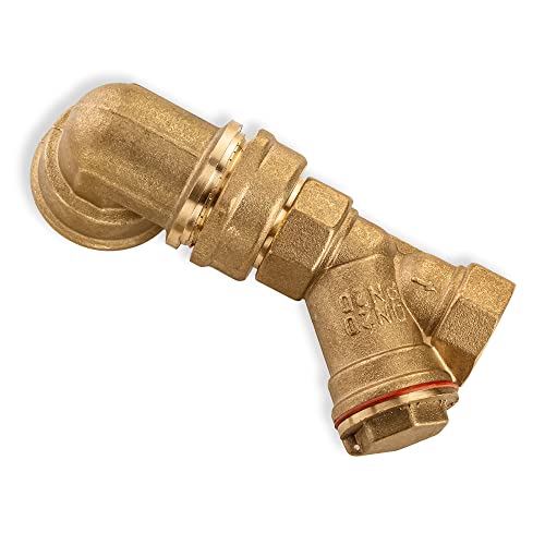 Image of 3 /4 inch Y-Type Strainer Coarse Water Filter Brass Threaded Pump 0.75 inch Female Thread Connector Filtering Valve Adaptors Oil Separation Mesh Sediment Filters For RVs Water Heating System Plumbing