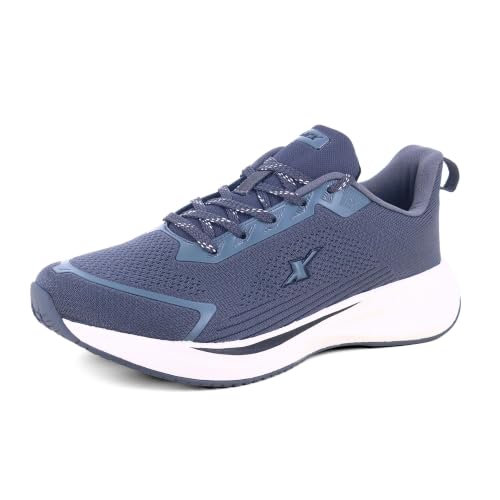 Image of SPARX Sports Running Shoes for Men - Lightweight Breathable Lace-Up Athletic Shoes with Cushioned Comfort, Shock Absorption, Durable Grip, Flexible Sole & Everyday Walking Performance