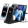 Wireless Charger for iPhone – 5 in 1 Charging Station for Multiple Devices Apple: Fast Wireless Charging Stand Dock for iPhone 14 13 12 Pro Max Apple Watch Airpods