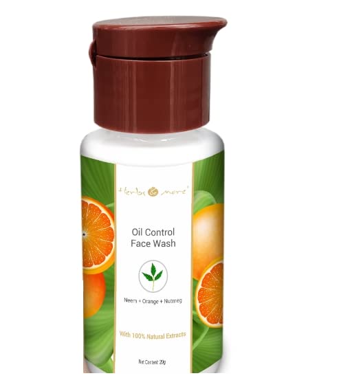 Herbs & More Oil Control Face Wash 20gms a powdered face wash that