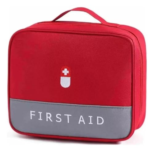 Bolsa Necessaire Estojo De Primeiros Socorros Emergência Organizador Zíper Premium Porta Medicamentos Para Viagem Compacto
