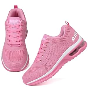 ziitop Running Shoes for Women Walking Shoes Athletic Air Cushion Tennis Shoes Ladies Non Slip Lightweight Fashion Sneakers Breathable Mesh Sport Shoes Girls Workout Casual Gym Jogging Shoes