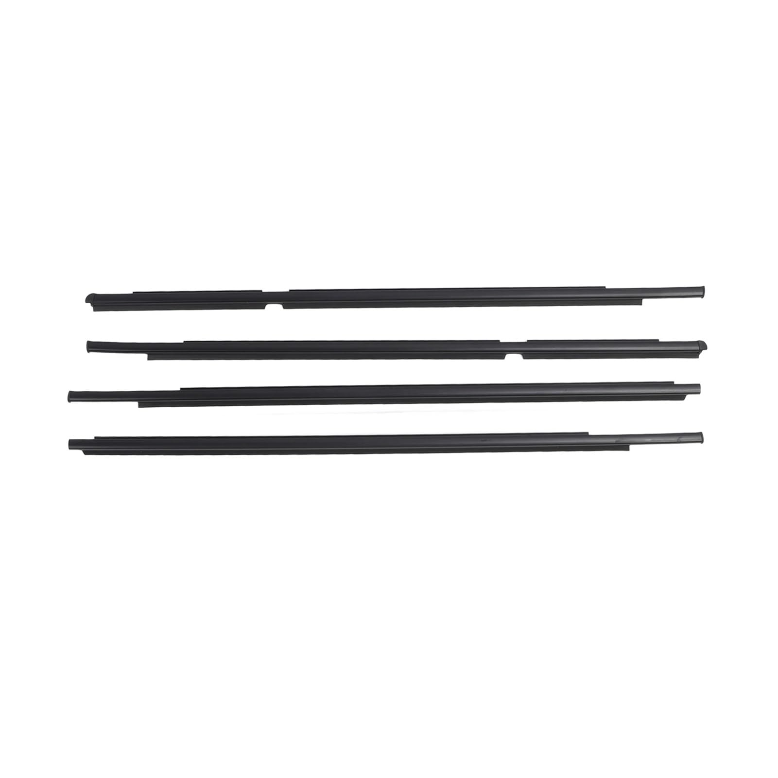4PCS Car Door Window Strip Car Door Window Weatherstrip Window Sealing Strip Moulding Trim Compatible with Yaris 2005‑2011 68160‑52110