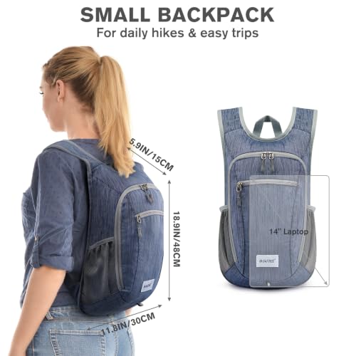 Image of G4Free 10L /15L Hiking Backpack Lightweight Packable Hiking Daypack Small Travel Outdoor Foldable Shoulder Bag