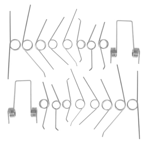 CHILDWEET Juego de 18 Resortes de Torsión para Cubos de Basura Metalicos Resistentes y Compatibles Tapas Abatibles para Reparación Rápida