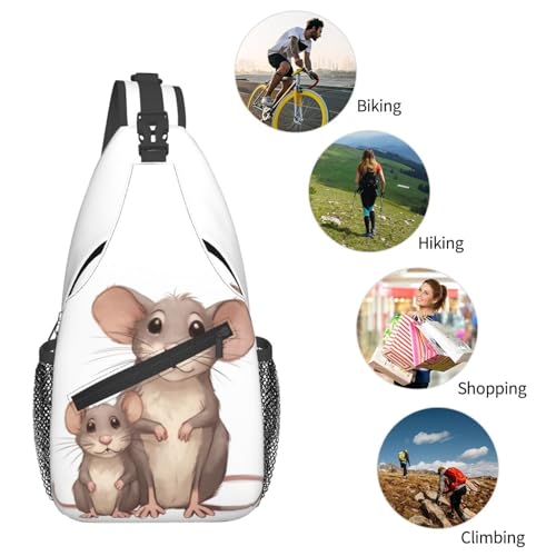 Mochila tipo Sling Crossbody para actividades al aire libre miniatura 5