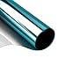 Produktbild Sonnenschutzfolie Fenster Innen oder Außen Spiegelfolie Selbstklebend | 99% Anti-UV Fensterfolie Sonnenschutz | Sichtschutzfolie Fenster Grün Silber (Blue Silver, 60 x 200 cm)