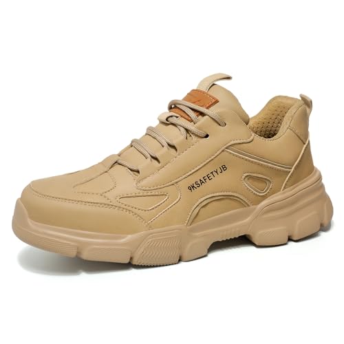Image of Steel Toe Shoes for Men Puncture Proof Indestructible Industry Construction Work Shoes Lightweight Comfortable Breathable Steel Toe Safety Sneakers