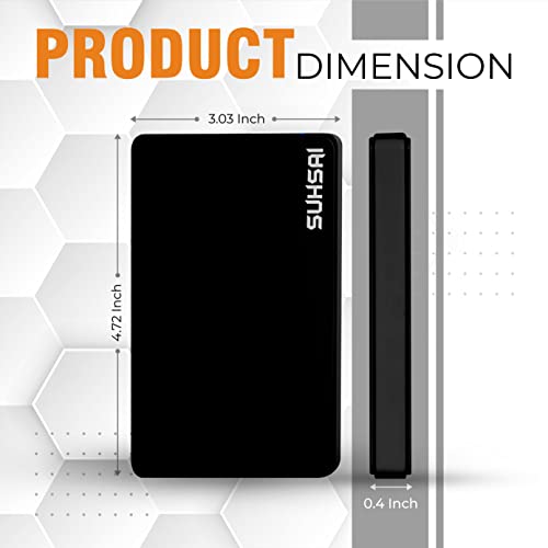Suhsai 320Gb External Hard Drive Usb 3.0 Ultra Slim Portable Hdd Memory Expansion - 2.5 Inch Hard Disk Storage & Backup Compatible With Mac Laptop, Pc, Desktop, Ps4, Ps5, Xbox, Xbox One (Black) #TOP4