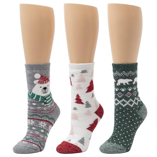 Image of Cuddl Duds Ladies Super Soft Warm Comfortable Multipack Gift Lounge Socks