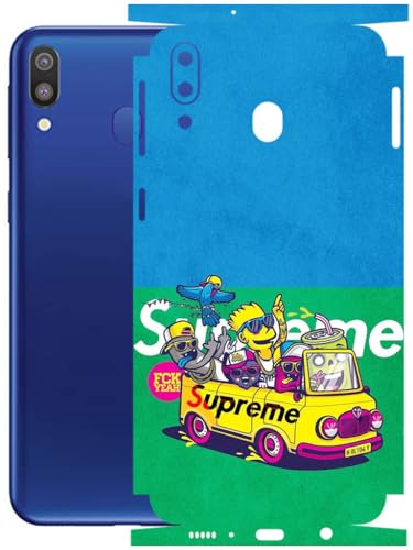 Image of AtOdds - Full Body Back Screen Guard Protector Film - Lamination Wrap Skin Sticker Compatible with Samsung Galaxy M20 | Scratchproof Matte Finish (Simps)