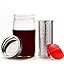 32oz Traditional Mason Jar W/ Orangey|red Cap