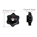 Meuey Lyot 6-Star Knob 10PCS 1/4 Inch Nylon Hex Head Thru Star Knobs Tighten Clamping Knobs Threaded Knobs