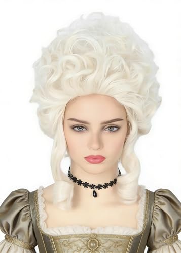 Topcosplay Beehive-Perruque pour femme - Style vintage - Style baroque - Blond