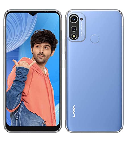 Image of Transparent Soft Silicone TPU Flexible Back Cover Compatible with Lava X3 and Screen Guard