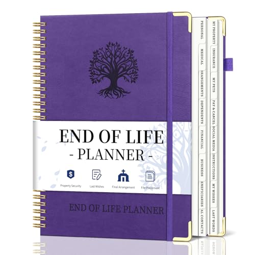 End of Life Planner, Spiral Estate Planning Organizer with...