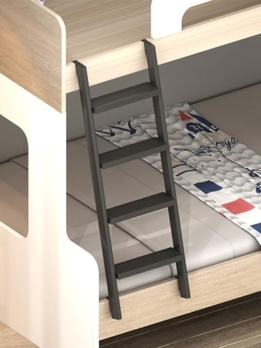 Escalera de cama de metal resistente para remolques de viaje, campistas, dormitorios, escalones resistentes y seguros para camas altas, ideal para un fácil acceso y soluciones de escalada de apoyo