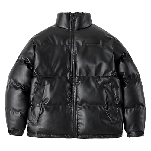 Chaqueta de piel sintética cálida y abrigo acolchado contra el frío