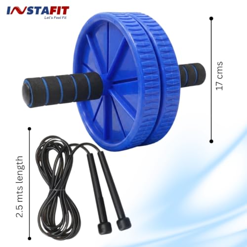 Image of Instafit AB Roller Wheel for Men and Women, Full Blue