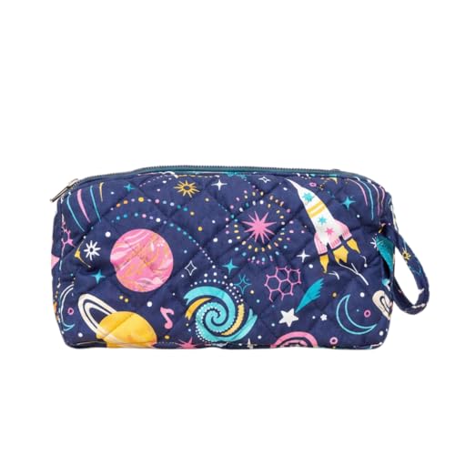 Image of Travel Organizer | Multipurpose All-in-One Compact Durable, Lightweight, Waterproof, Bag | Travel Friendly Pouch | Ideal for Stationary, Medicines, Accessory (Outerspace Print)