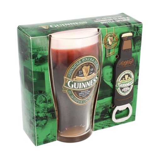 Guinness Ireland Label - Juego de abrebotellas de vidrio y PVC