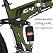 EUROBIKE Folding Bike,Folding Bike for Adults,21 Speed Bike,26/27.5 Inches, Dual Suspension Bike (Spoke-Green)