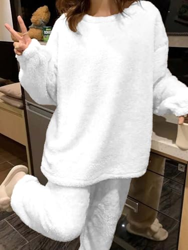 Image of KOTTY Women's Winter Coral Tracksuit - Cozy Two-Piece Coord Set for Stylish Comfort, Warmth, and Relaxed Winter Lounging
