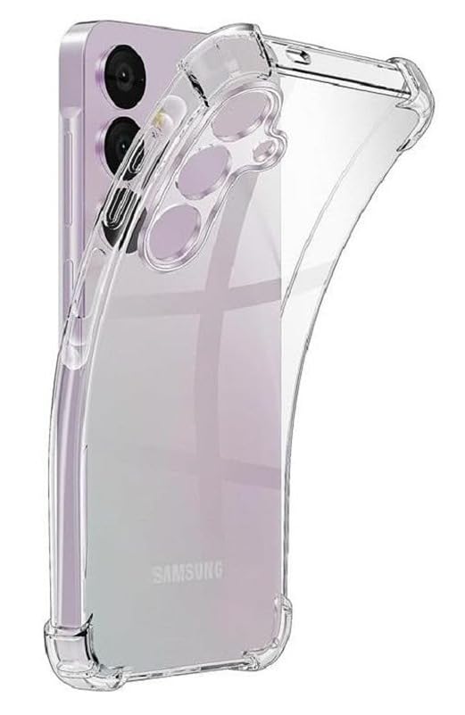 Image of BOXXO Flexible Back Cover for Samsung Galaxy A55 5G | Back Cover Transparent Clear Shockproof Case Four Corner Protection | Slim Protective Mobile Phone Cover for Samsung Galaxy A55 5G