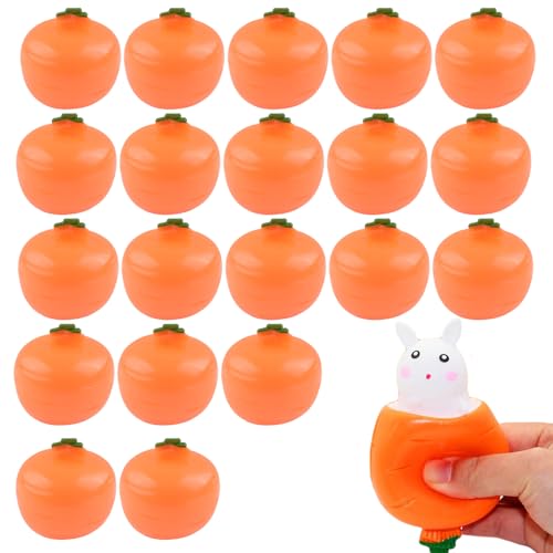 ALCXAZS ニンジン ウサギ ピンチ ストレス解消カップ ニンジン スクイーズ ストレスツールカップ ストレス スクイーズ シリカゲル おもちゃ ウサギ , タイプ+2