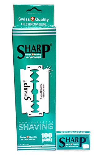Razor Blades Club Lot de 100 lames de rasoir Sharp Hi Chromium