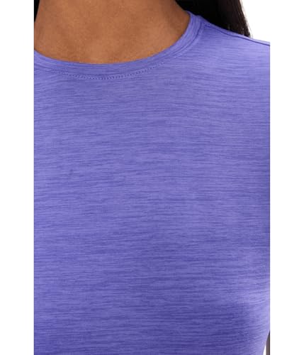 Brooks Womens Luxe Short Sleeve Heather Violet Small - image 5