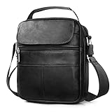 BAGZY Bolso Hombre Bolso Bandolera Hombre Bolso Hombre Bandolera de Cuero Bandolera Grande Bandolera Messenger Bandolera Piel Hombre Negocios Regalo Hombre Mariconera Cuero Hombre