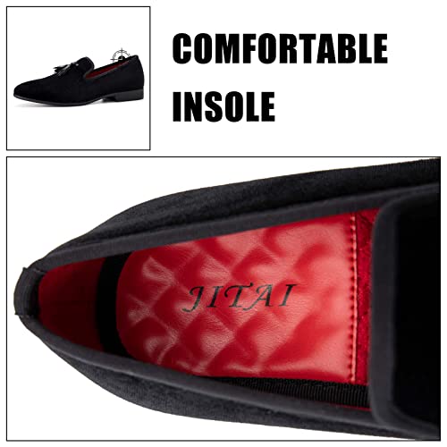 Image of JITAI Men's Fashion Loafers Wedding Shoes Loafers for Men Party Shoes